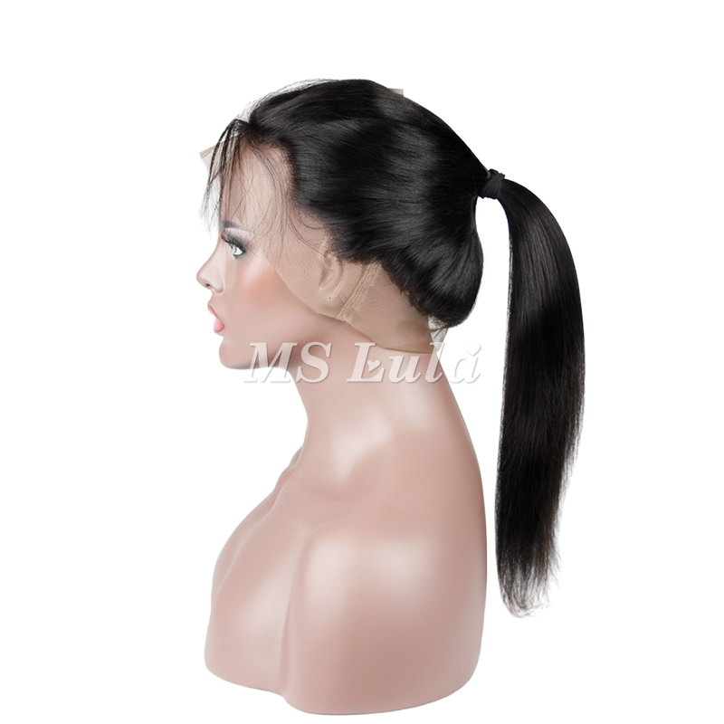 Virgin Hair Natural Straight 360 Lace Frontal Closure 22.5x4x2 With Adjustable Strap - 图片 8